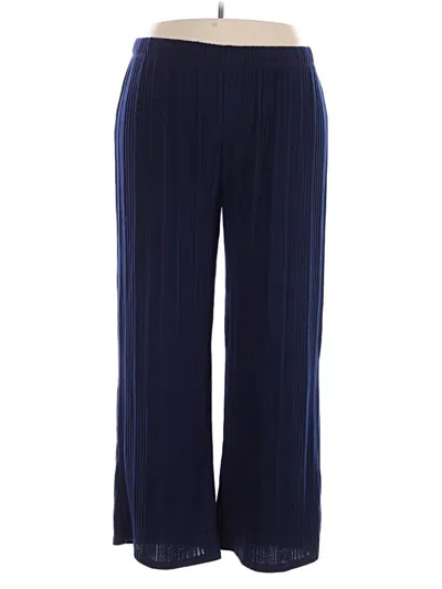 Pre-owned Ashley Stewart Casual Pants In Blue
