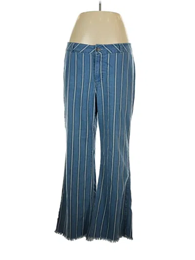 Pre-owned Ashley Stewart Casual Pants In Blue