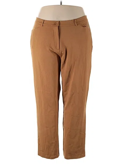 Pre-owned Ashley Stewart Casual Pants In Brown
