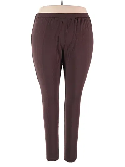 Ashley Stewart Casual Pants In Burgundy