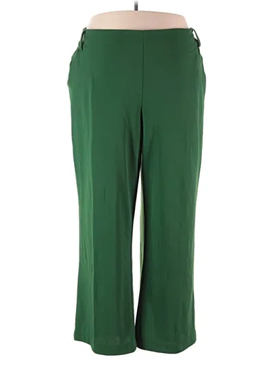 Pre-owned Ashley Stewart Casual Pants In Green