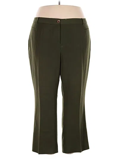 Pre-owned Ashley Stewart Casual Pants In Green