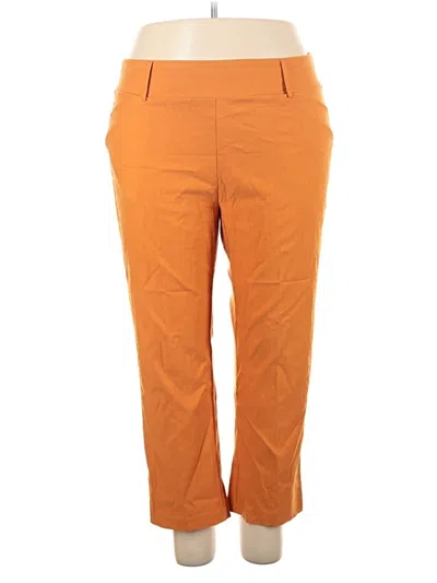 Pre-owned Ashley Stewart Casual Pants In Orange