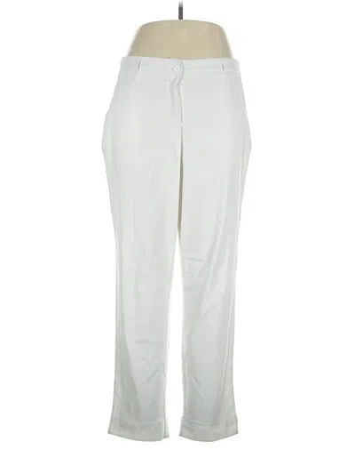 Pre-owned Ashley Stewart Casual Pants In White