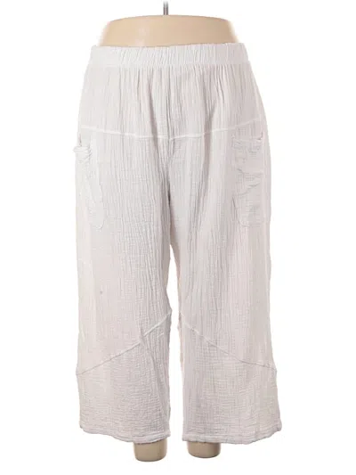 Pre-owned Ashley Stewart Casual Pants In White