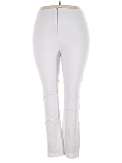 Pre-owned Ashley Stewart Casual Pants In White