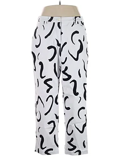 Pre-owned Ashley Stewart Casual Pants In White