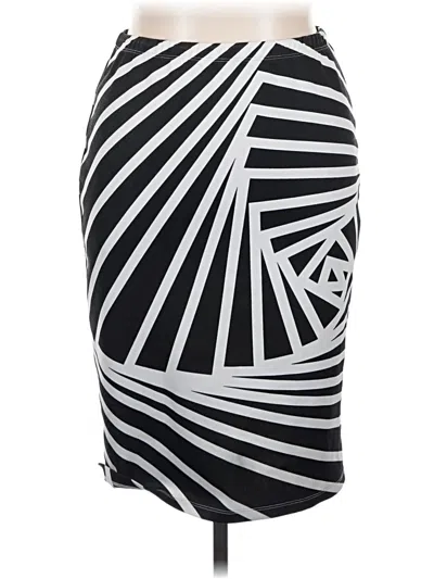 Pre-owned Ashley Stewart Casual Skirt In Black