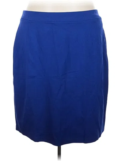 Pre-owned Ashley Stewart Casual Skirt In Blue