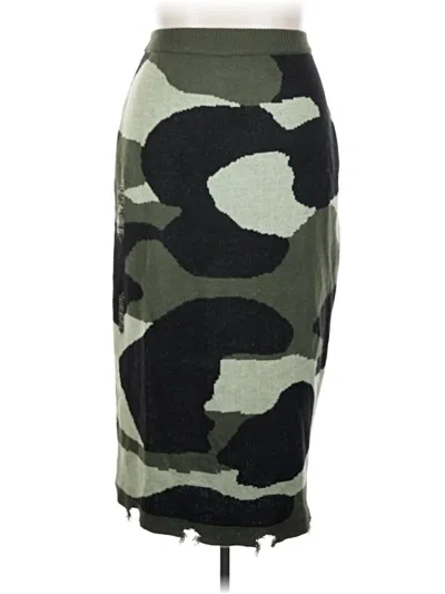 Pre-owned Ashley Stewart Casual Skirt In Green