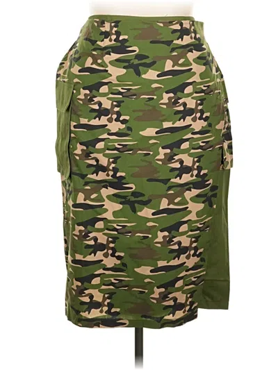 Pre-owned Ashley Stewart Casual Skirt In Green