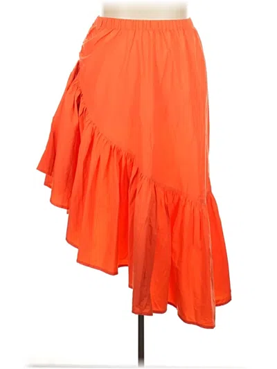 Pre-owned Ashley Stewart Casual Skirt In Orange