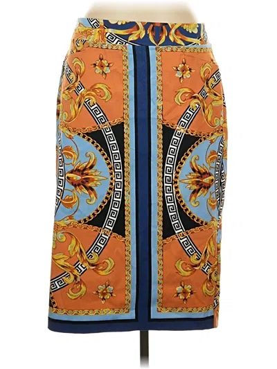 Pre-owned Ashley Stewart Casual Skirt In Orange