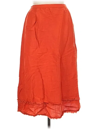 Pre-owned Ashley Stewart Casual Skirt In Orange