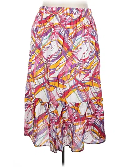 Ashley Stewart Casual Skirt In Purple