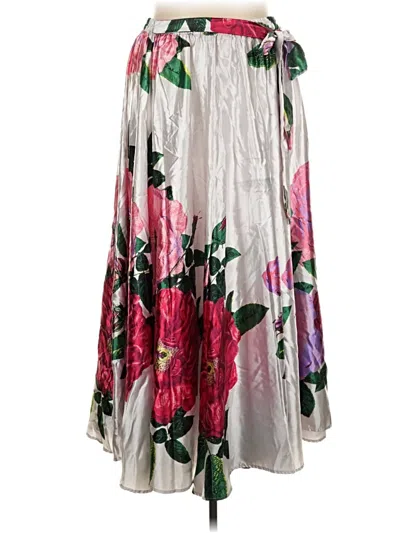 Pre-owned Ashley Stewart Casual Skirt In Silver