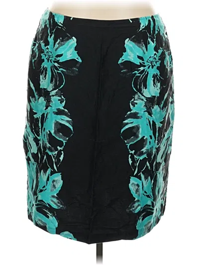Pre-owned Ashley Stewart Casual Skirt In Teal