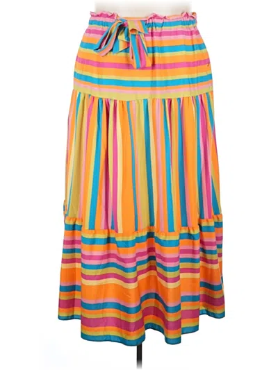 Pre-owned Ashley Stewart Casual Skirt In Yellow