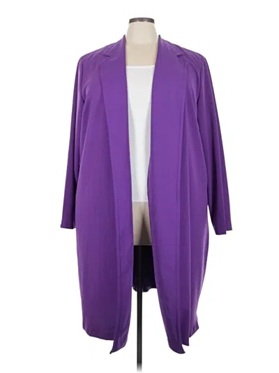Ashley Stewart Coat In Purple