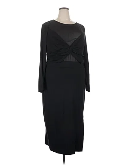 Pre-owned Ashley Stewart Cocktail Dress In Black