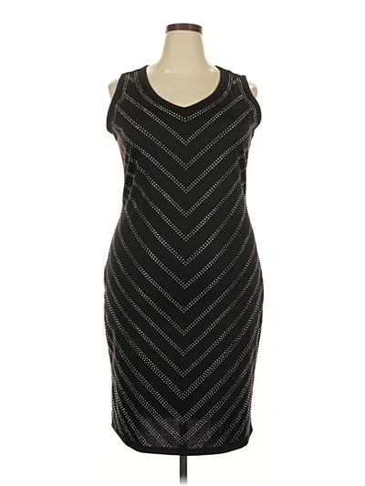Pre-owned Ashley Stewart Cocktail Dress In Black