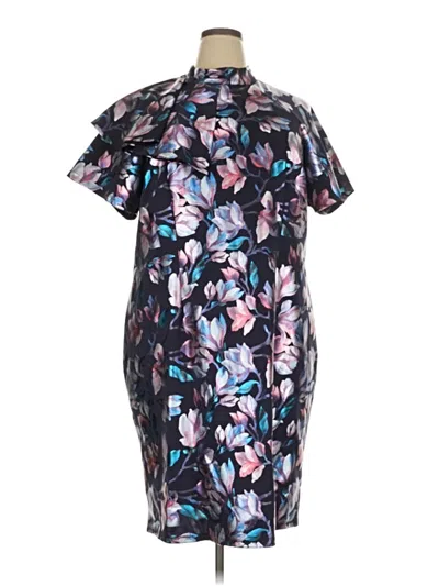 Pre-owned Ashley Stewart Cocktail Dress In Black
