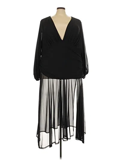 Pre-owned Ashley Stewart Cocktail Dress In Black