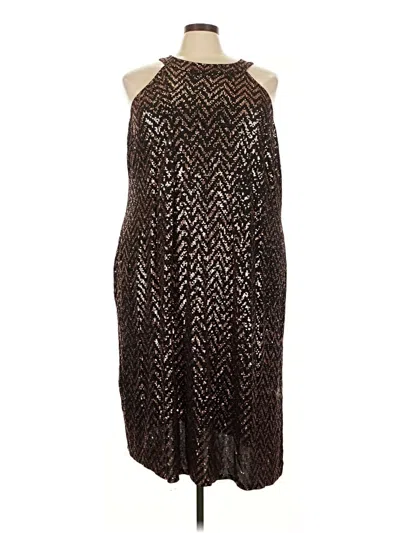 Pre-owned Ashley Stewart Cocktail Dress In Brown