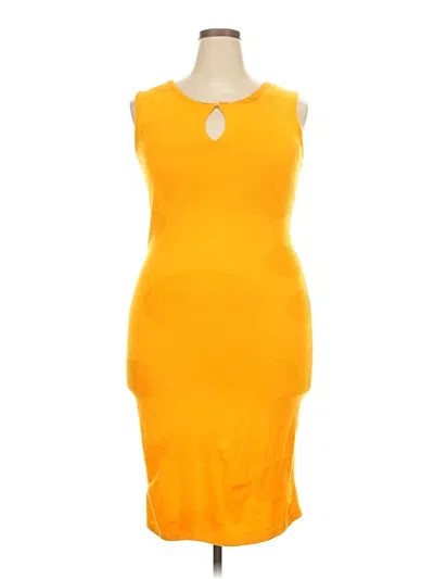 Pre-owned Ashley Stewart Cocktail Dress In Orange