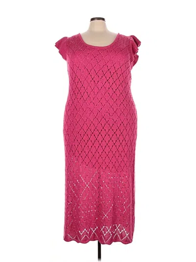 Pre-owned Ashley Stewart Cocktail Dress In Pink