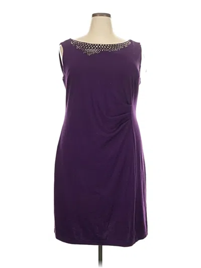 Pre-owned Ashley Stewart Cocktail Dress In Purple