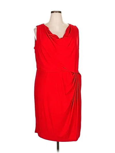 Pre-owned Ashley Stewart Cocktail Dress In Red
