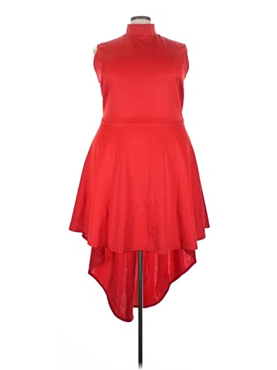Pre-owned Ashley Stewart Cocktail Dress In Red