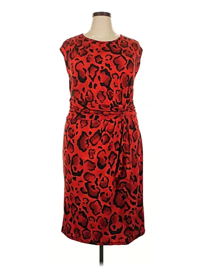 Pre-owned Ashley Stewart Cocktail Dress In Red