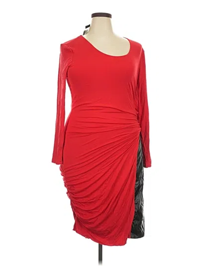 Pre-owned Ashley Stewart Cocktail Dress In Red