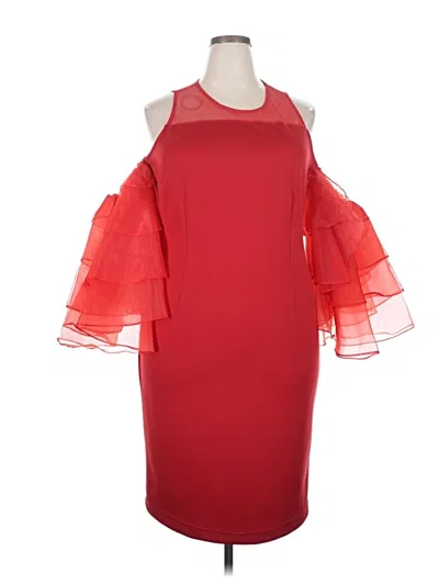 Ashley Stewart Cocktail Dress In Red
