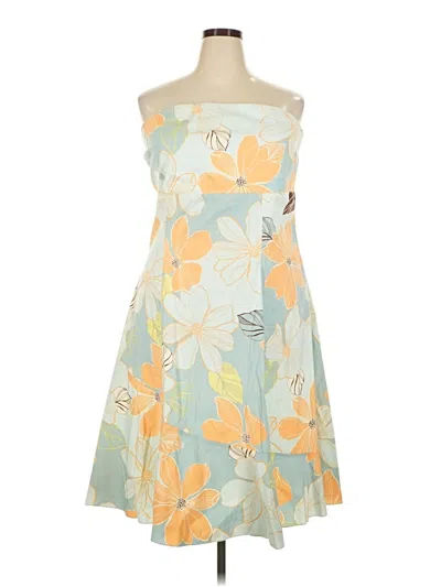 Pre-owned Ashley Stewart Cocktail Dress In Yellow