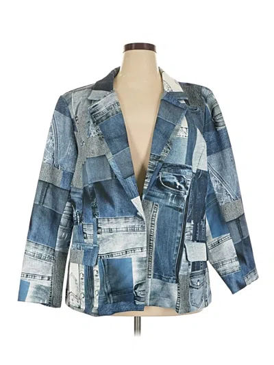 Pre-owned Ashley Stewart Denim Jacket In Blue