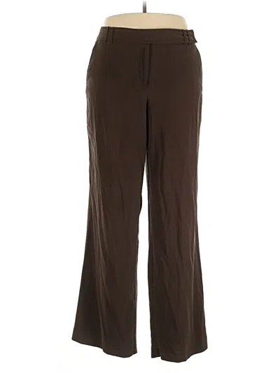 Pre-owned Ashley Stewart Dress Pants In Brown