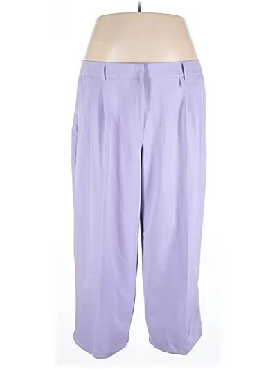 Pre-owned Ashley Stewart Dress Pants In Purple