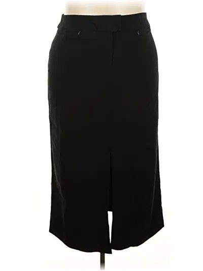 Pre-owned Ashley Stewart Formal Skirt In Black