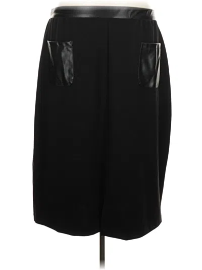 Pre-owned Ashley Stewart Formal Skirt In Black
