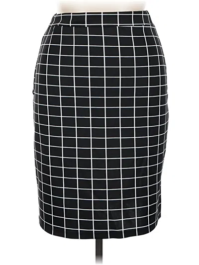 Pre-owned Ashley Stewart Formal Skirt In Black