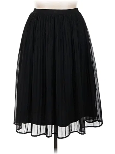 Pre-owned Ashley Stewart Formal Skirt In Black
