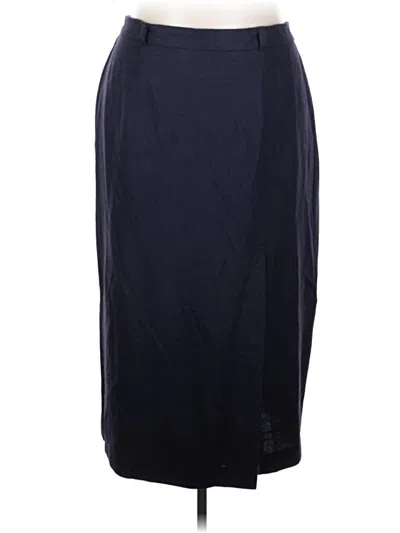 Pre-owned Ashley Stewart Formal Skirt In Blue