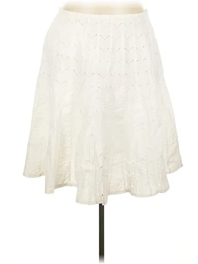 Pre-owned Ashley Stewart Formal Skirt In Ivory