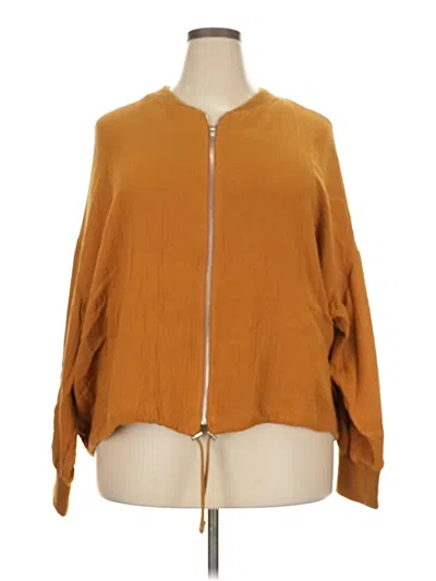 Pre-owned Ashley Stewart Jacket In Gold