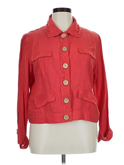 Pre-owned Ashley Stewart Jacket In Red