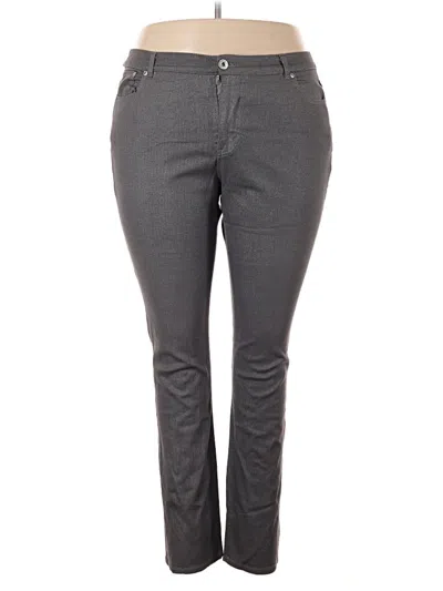 Pre-owned Ashley Stewart Jeggings In Gray
