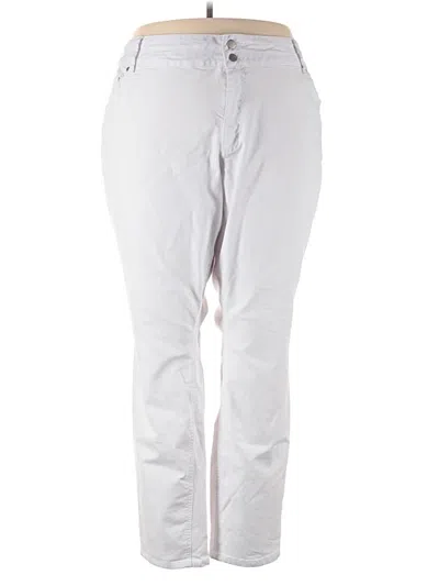 Pre-owned Ashley Stewart Jeggings In White